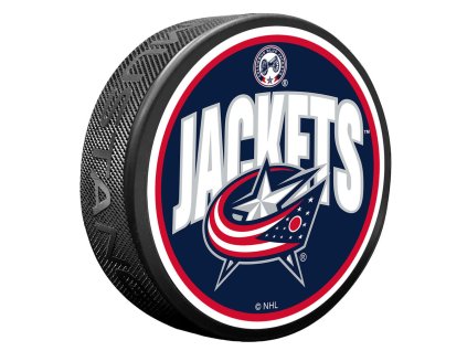 Puk Columbus Blue Jackets NHL Wordmark