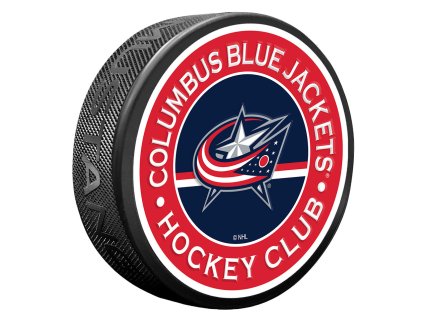 Puk Columbus Blue Jackets NHL Stripe Design