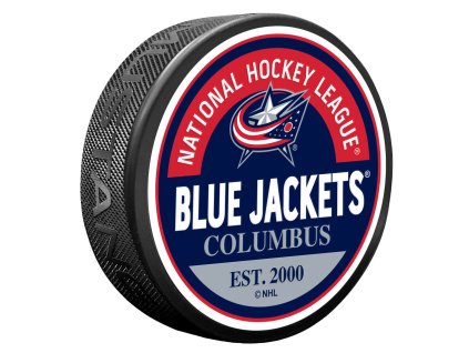 Puk Columbus Blue Jackets NHL Block Textured Puck