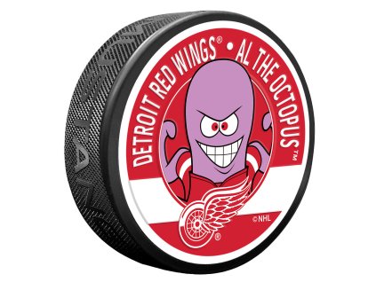 Puk Detroit Red Wings NHL Al The Octopus Mascot Textured Puck
