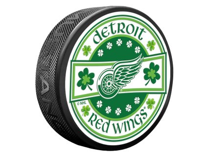 Puk Detroit Red Wings NHL Lucky St. Patrick's Day Puck