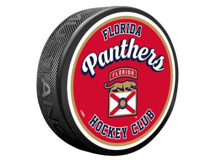 Puk Florida Panthers NHL Retro Script