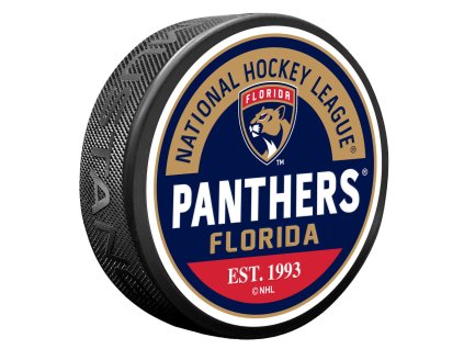 Puk Florida Panthers NHL Block Textured Puck
