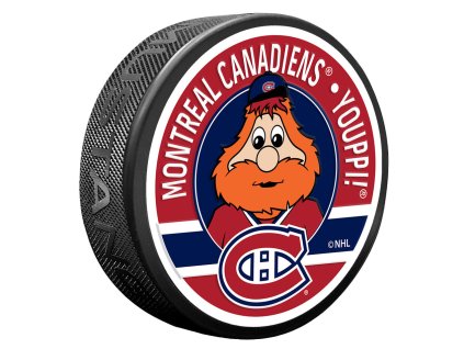 Puk Montreal Canadiens NHL Youppi Mascot Textured Puck