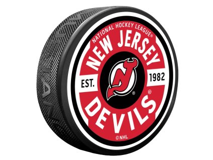 Puk New Jersey Devils NHL Gear Textured Puck