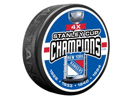 Puk New York Rangers NHL 4 TIME CHAMPS