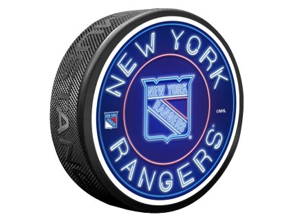 Puk New York Rangers NHL Neon