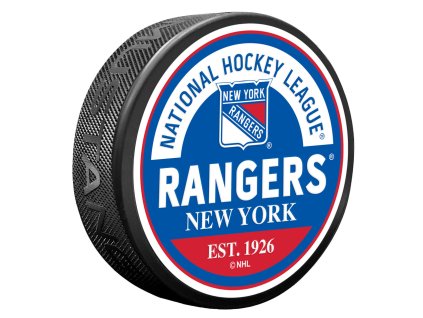 Puk New York Rangers NHL Block Textured Puck
