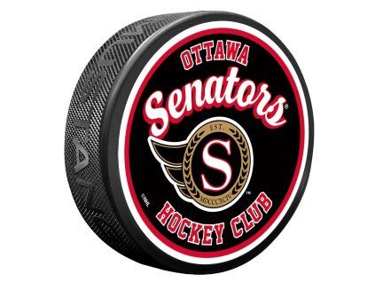 130850 puk ottawa senators retro script