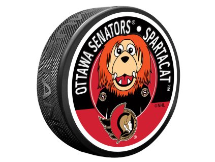 Puk Ottawa Senators NHL Sparty Mascot Textured Puck