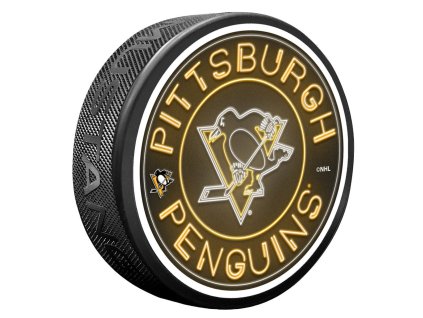 Puk Pittsburgh Penguins NHL Neon