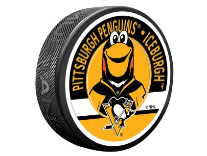 Puk Pittsburgh Penguins NHL Iceburgh Mascot Textured Puck