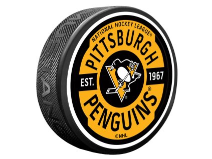 Puk Pittsburgh Penguins NHL Gear Textured Puck