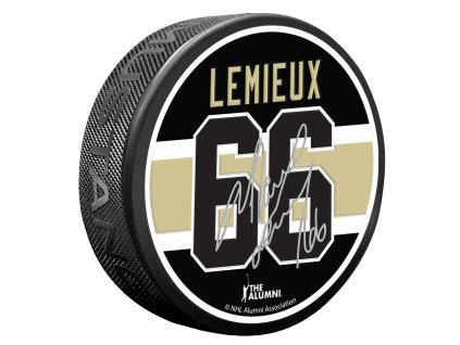 Puk Pittsburgh Penguins NHL Replica Signature - Mario Lemieux