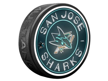 Puk San Jose Sharks NHL Neon