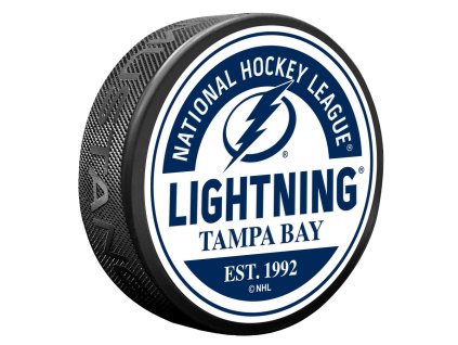 Puk Tampa Bay Lightning NHL Block Textured Puck