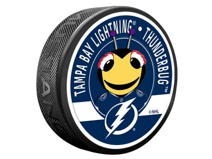 Puk Tampa Bay Lightning NHL Thunderbug Mascot Textured Puck