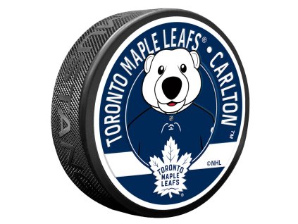 Puk Toronto Maple Leafs NHL Carlton Mascot Textured Puck