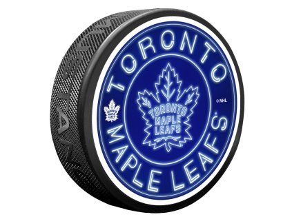 131357 puk toronto maple leafs neon