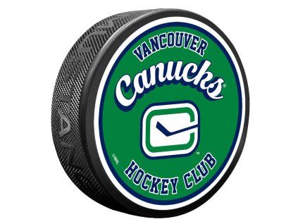 131444 puk vancouver canucks retro script