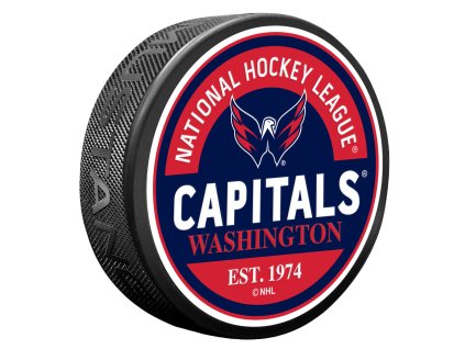Puk Washington Capitals NHL Block Textured Puck