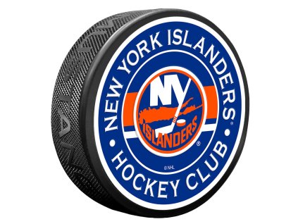 Puk New York Islanders NHL Striped Textured Puck