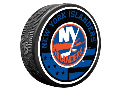 Puk New York Islanders NHL American Flag Pat Puck