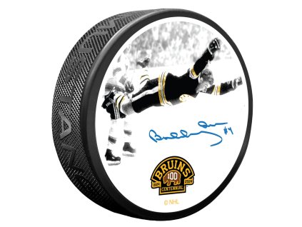 Puk Boston Bruins NHL 100th Anniversary Bobby Orr Celebration