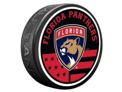 Puk Florida Panthers NHL American Flag Pat Puck