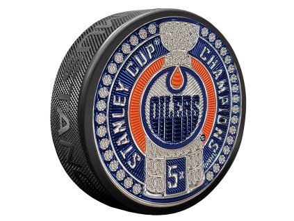 Puk Edmonton Oilers NHL Stanley Cup Dynasty Puck Design Trimflexx