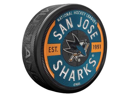 Puk San Jose Sharks NHL Gear Trimflexx