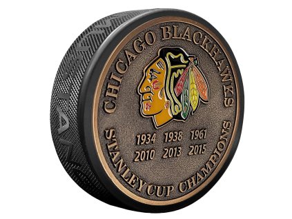 Puk Chicago Blackhawks NHL Stanley Cup Years Gold Medallion