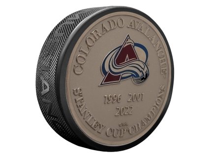 Puk Colorado Avalanche NHL Medallion Stanley Cup Years