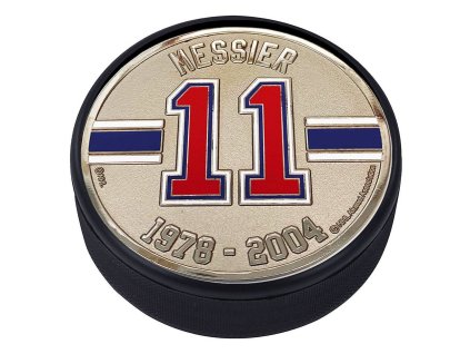 Puk New York Rangers NHL Silver Medallion - Mark Messier