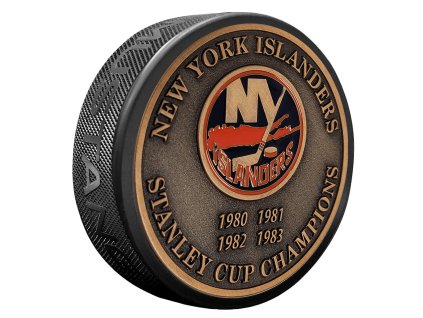 Puk New York Islanders NHL Stanley Cup Years Gold Medallion