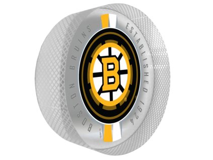 Puk Boston Bruins NHL Crystal Ribbon