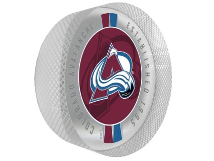 Puk Colorado Avalanche NHL Crystal Ribbon