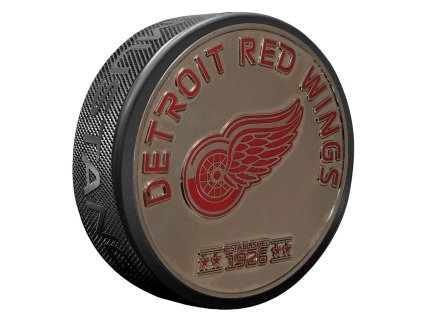 Puk Detroit Red Wings NHL Established Silver Medallion