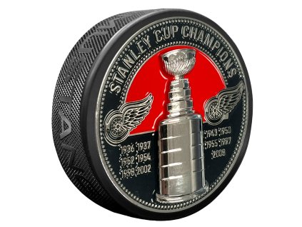 Puk Detroit Red Wings NHL Ultra 3D Stanley Cup Medallion