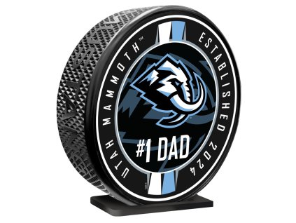 Puk Utah Mammoth NHL 8" MEGA Puck 1# Dad Ribbon