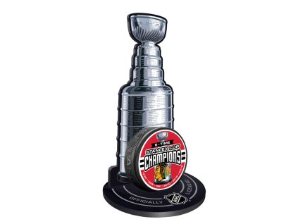 Puk Chicago Blackhawks NHL Stanley Cup Champions Puck Stand