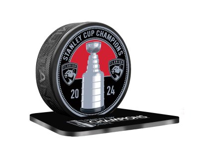 Puk Florida Panthers NHL Stanley Cup Champions Ultra 3D Medallion Puck with Stand
