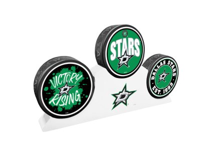 Puk Dallas Stars NHL 3 Puck Podium Set