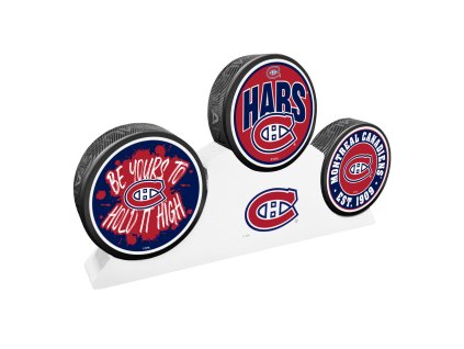 Puk Montreal Canadiens NHL 3 Puck Podium Set