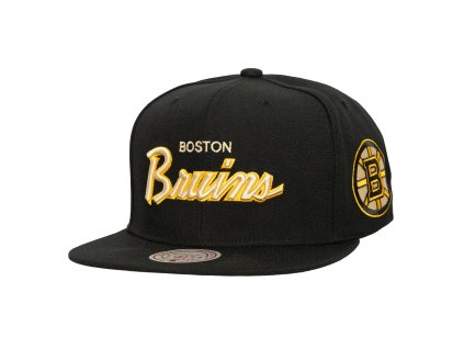 Pánska šiltovka Boston Bruins NHL Cream Script Snapback
