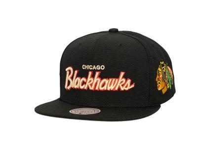 Pánská kšiltovka Chicago Blackhawks NHL Cream Script Snapback