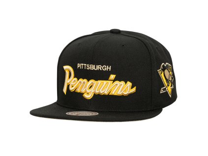 Pánska šiltovka Pittsburgh Penguins NHL Cream Script Snapback