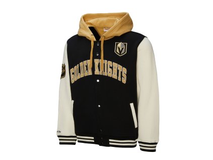 Pánska mikina Vegas NHL Golden Knights Courtside Fleece Button Front Current Logo