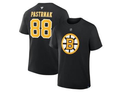 Dětské tričko David Pastrňák Boston Bruins NHL Flat Alt.Captains N&N Tee