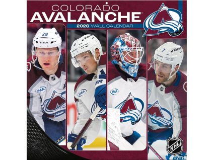 Kalendár Colorado Avalanche NHL 2026 Wall Calendar